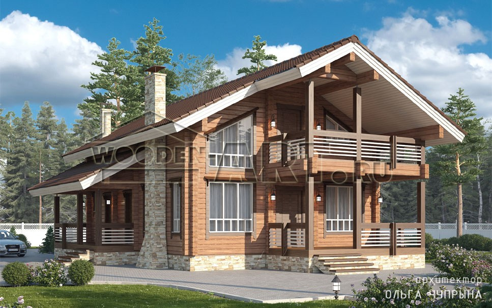 «Дракино» 214 кв. м. Проекты деревянных домов