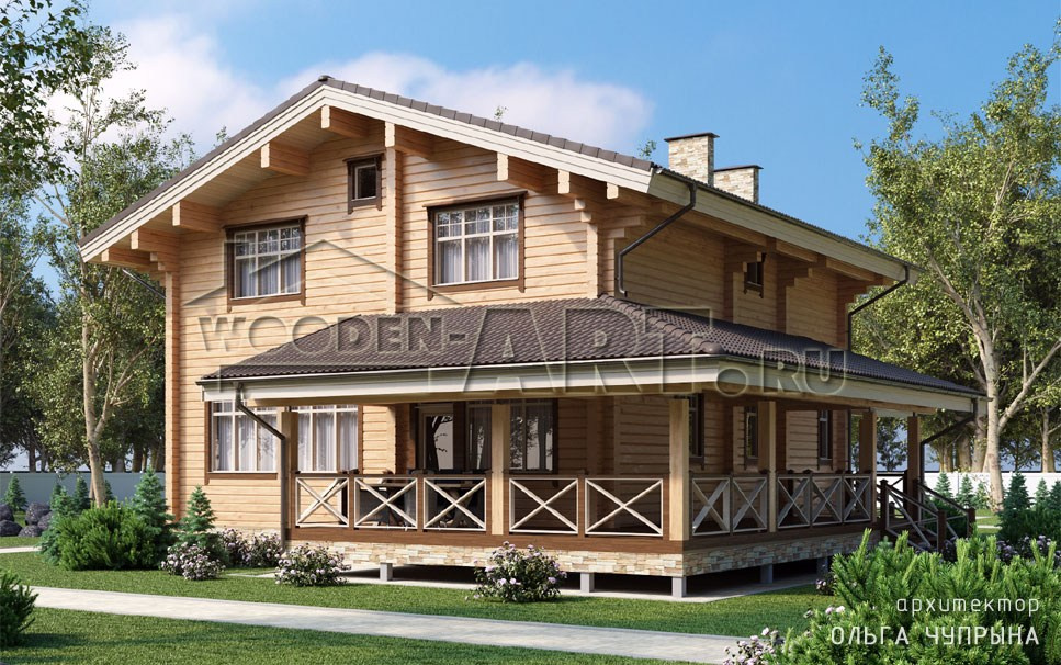 «Велегож парк-2» 231 кв. м. Проекты деревянных домов
