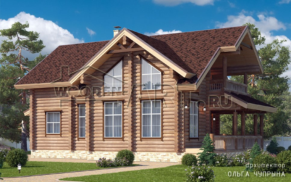 «Борисово» 308 кв. м. Проекты деревянных домов