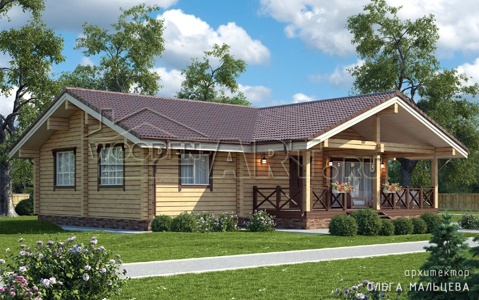 «Лесное» 144 кв. м. Проекты деревянных домов