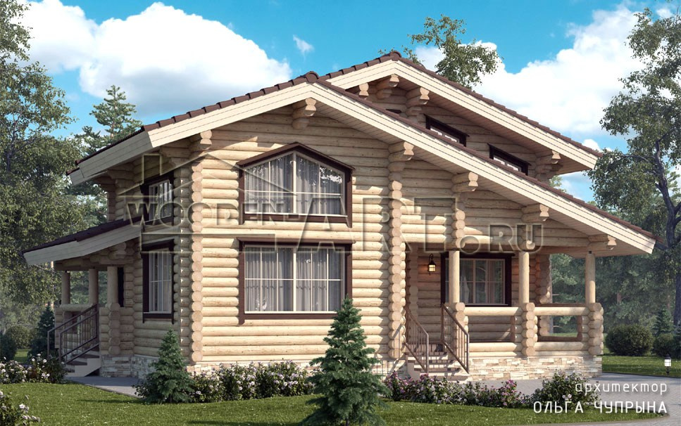 «Баковка» 192 кв. м. Проекты деревянных домов