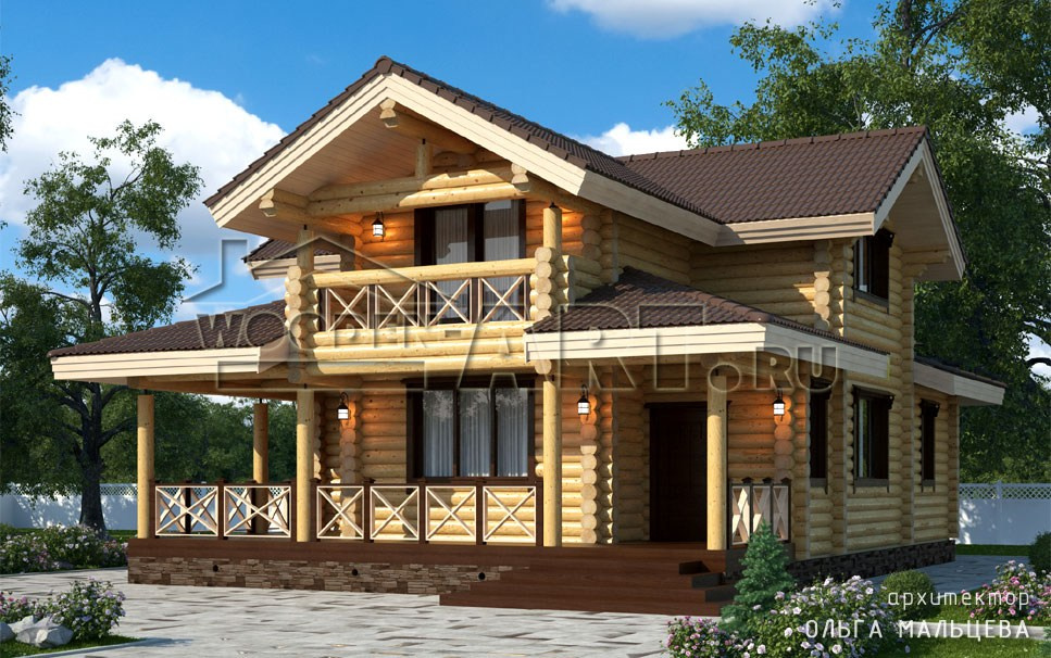 «Хорошево» 219 кв. м. Проекты деревянных домов
