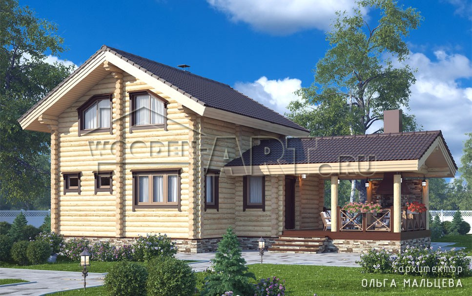 «Ерохино» 127 кв. м. Проекты деревянных домов