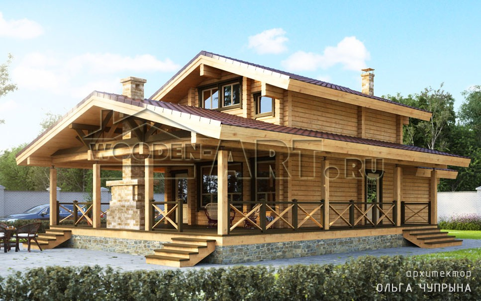 «Яхрома» 187 кв. м. Проекты деревянных домов