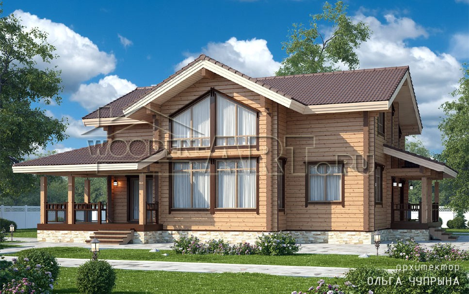 «Звенигород» 260 кв. м. Проекты деревянных домов