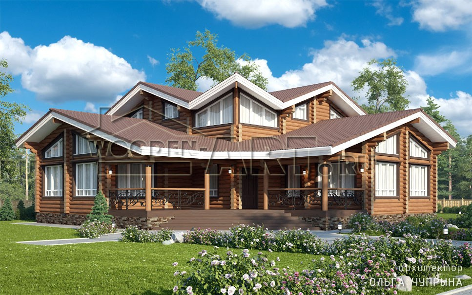 «Диана» 359 кв. м. Проекты деревянных домов