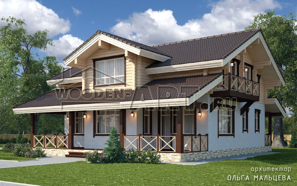 «Тихоново» 292 кв. м. Проекты деревянных домов