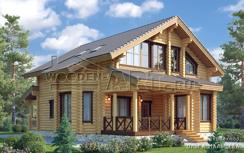 «Белые росы» 266 кв. м. Проекты деревянных домов