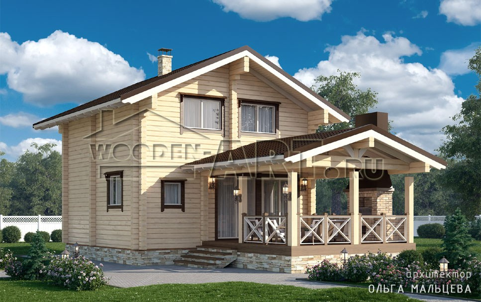 «Согласие» 129 кв. м. Проекты деревянных домов