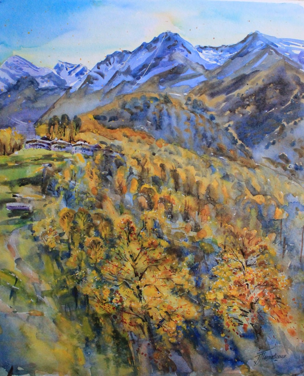 Пейзажи художника Галины Поплавской. Свет акварели Галины Поплавской