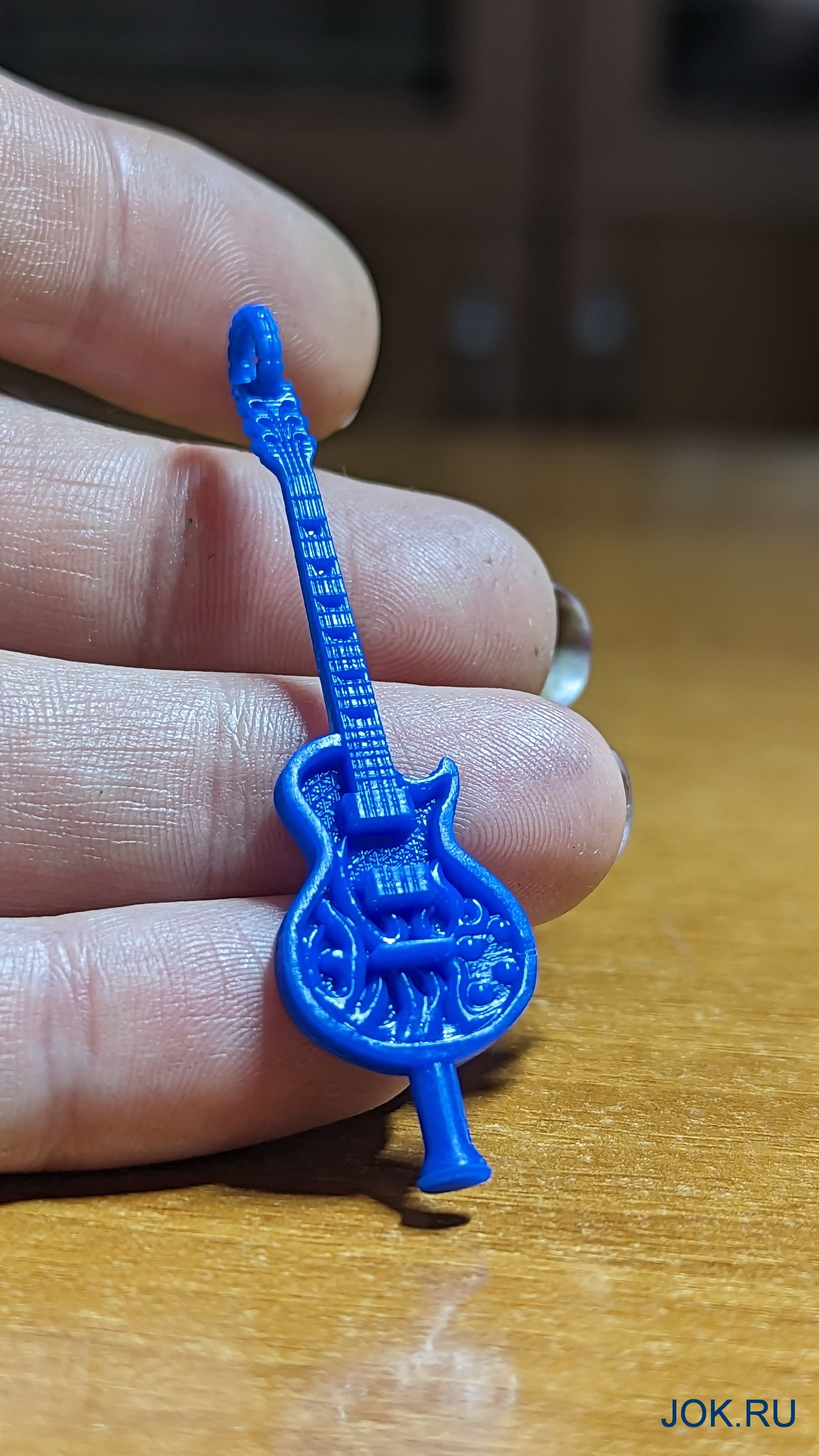 Кулон гитара 3D восковка. Услуга 3d печать восковок украшений для ювелирного литья. Joker-studio