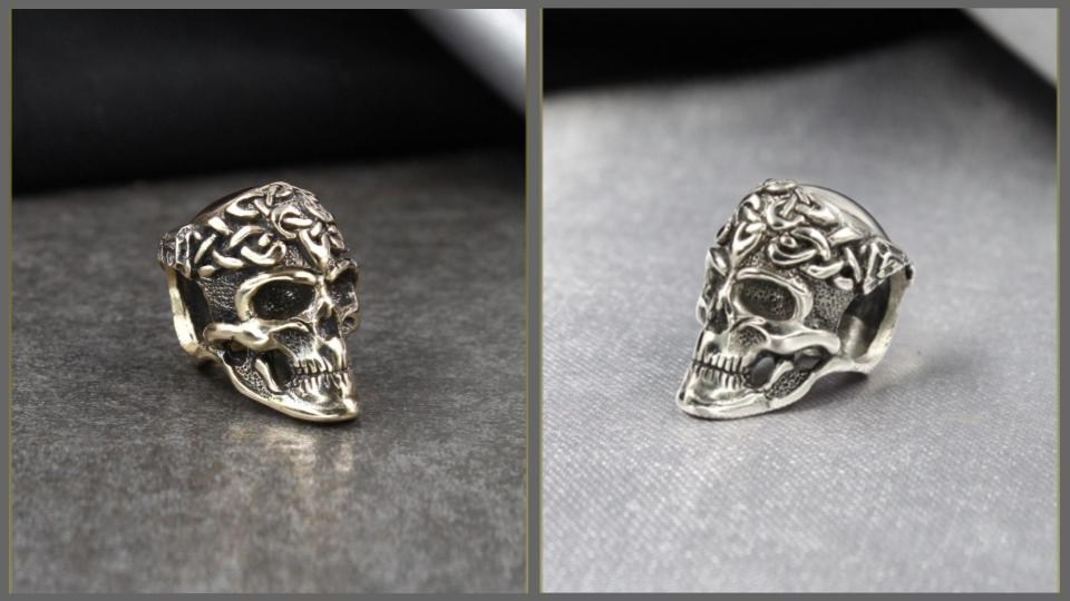 Бусина на темляк и браслеты с кельтским черепом. Ювелирная бижутерия премиум класса от производителя Joker-studio. Подарки с для мужчин символикой. 