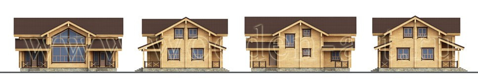 «Фореста» 267 кв. м. Проекты деревянных домов