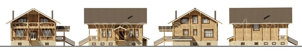 «Ягунино» 355 кв. м. Проекты деревянных домов