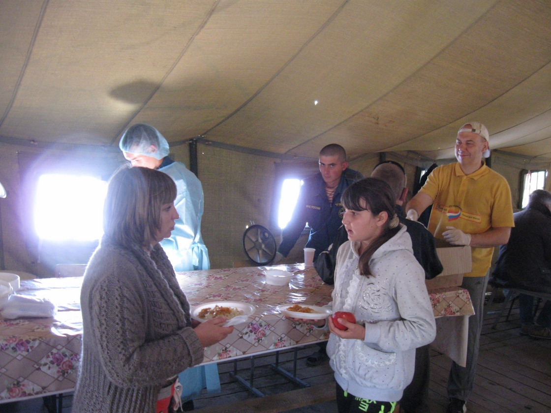 Лагерь временного пребывания для беженцев, КПП «Гуково». Пища для Жизни