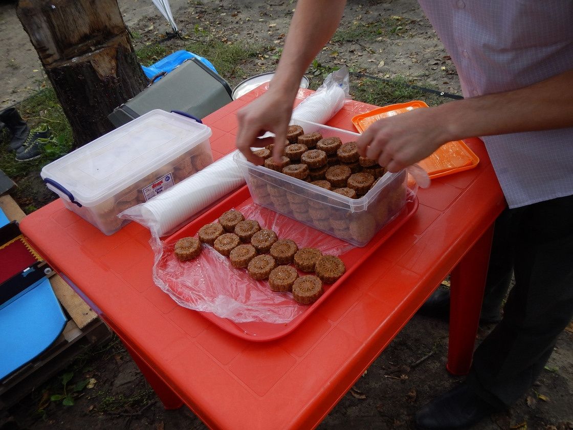 Раздача питания на Эко-фестивале 21 сентября. Пища для Жизни