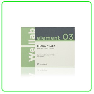Напиток с чагой для поддержки иммунитета Welllab Element