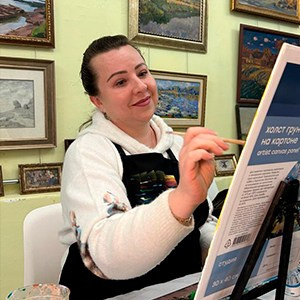 Мастер-класс "Интуитивная живопись" в Москве поселок Сокол - автор Марина Кузнецова