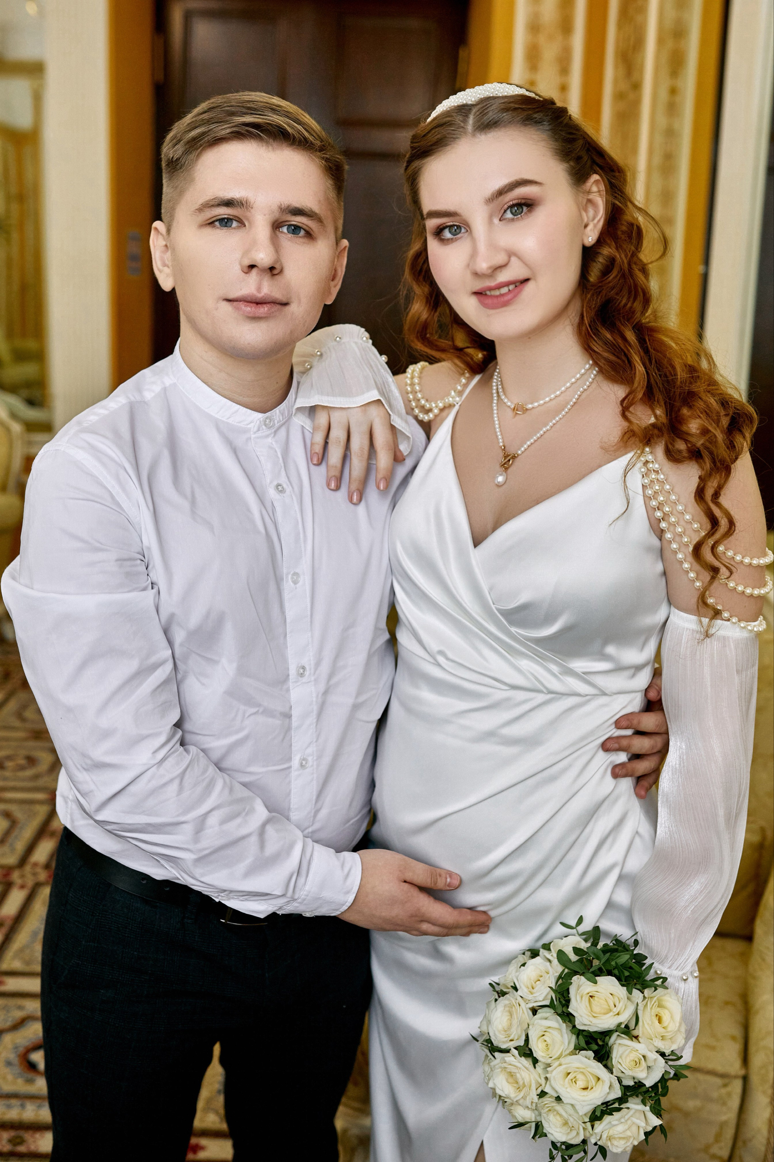 Фотограф в Грибоедовском ЗАГС провёл фотосессию для Дениса и Кати в Москве – фотосъёмка перед росписью