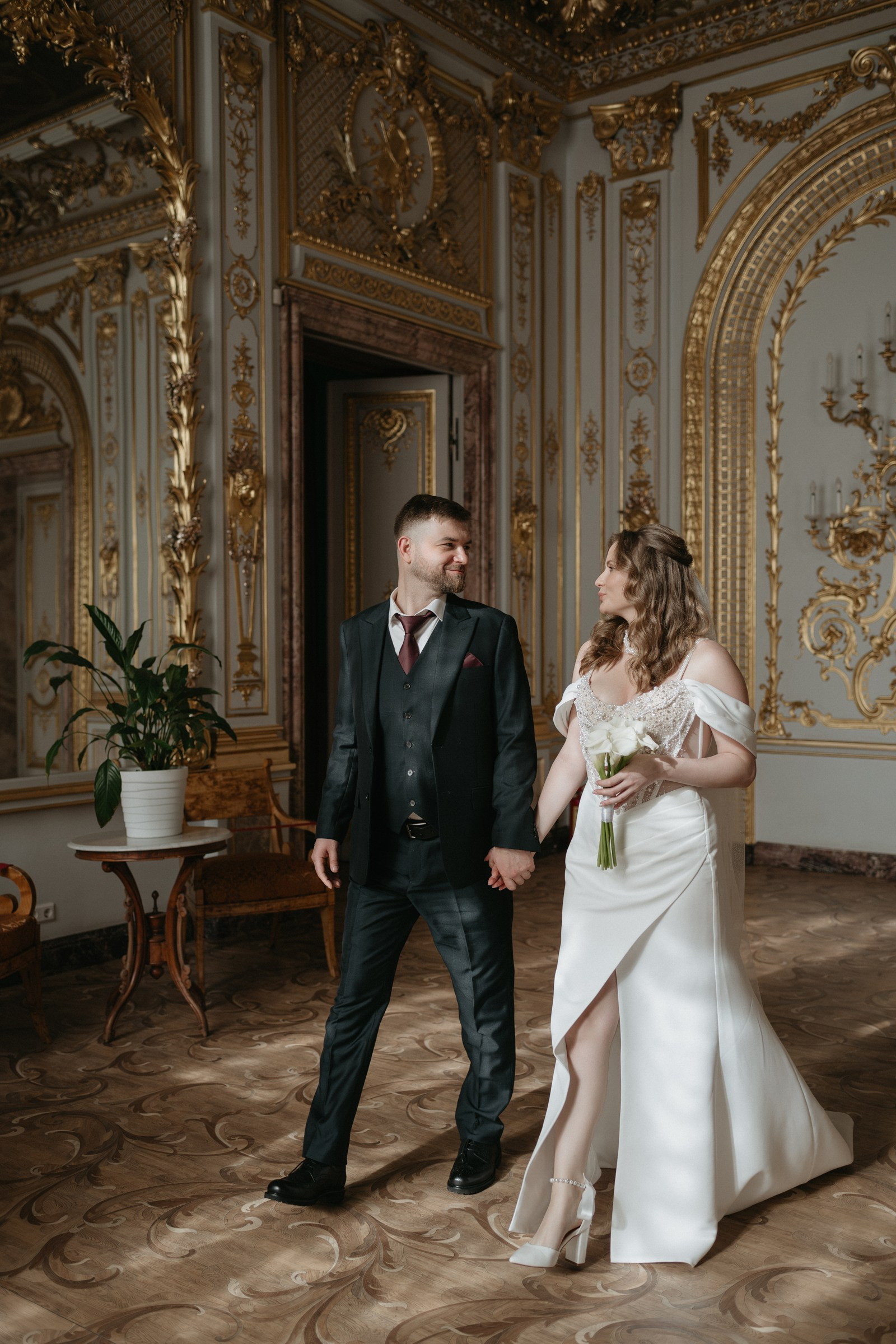 свадебная фотосессия в Доме Архитектора, свадебная фотосессия в особняке Половцева