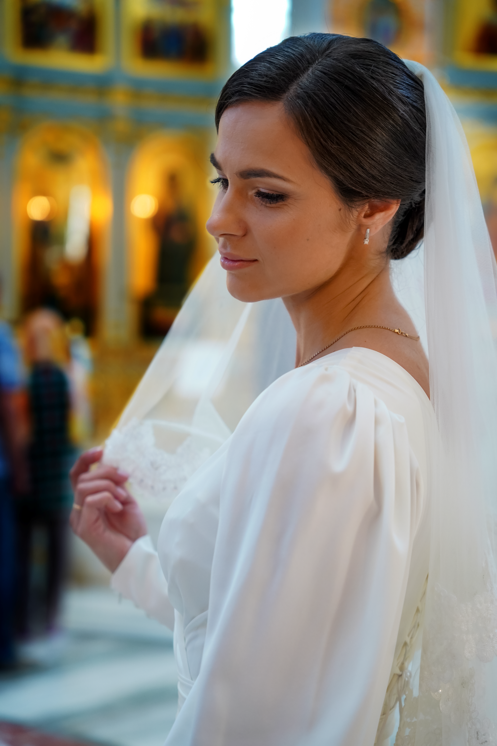 фотосессия венчания невеста храм таинство питер спб