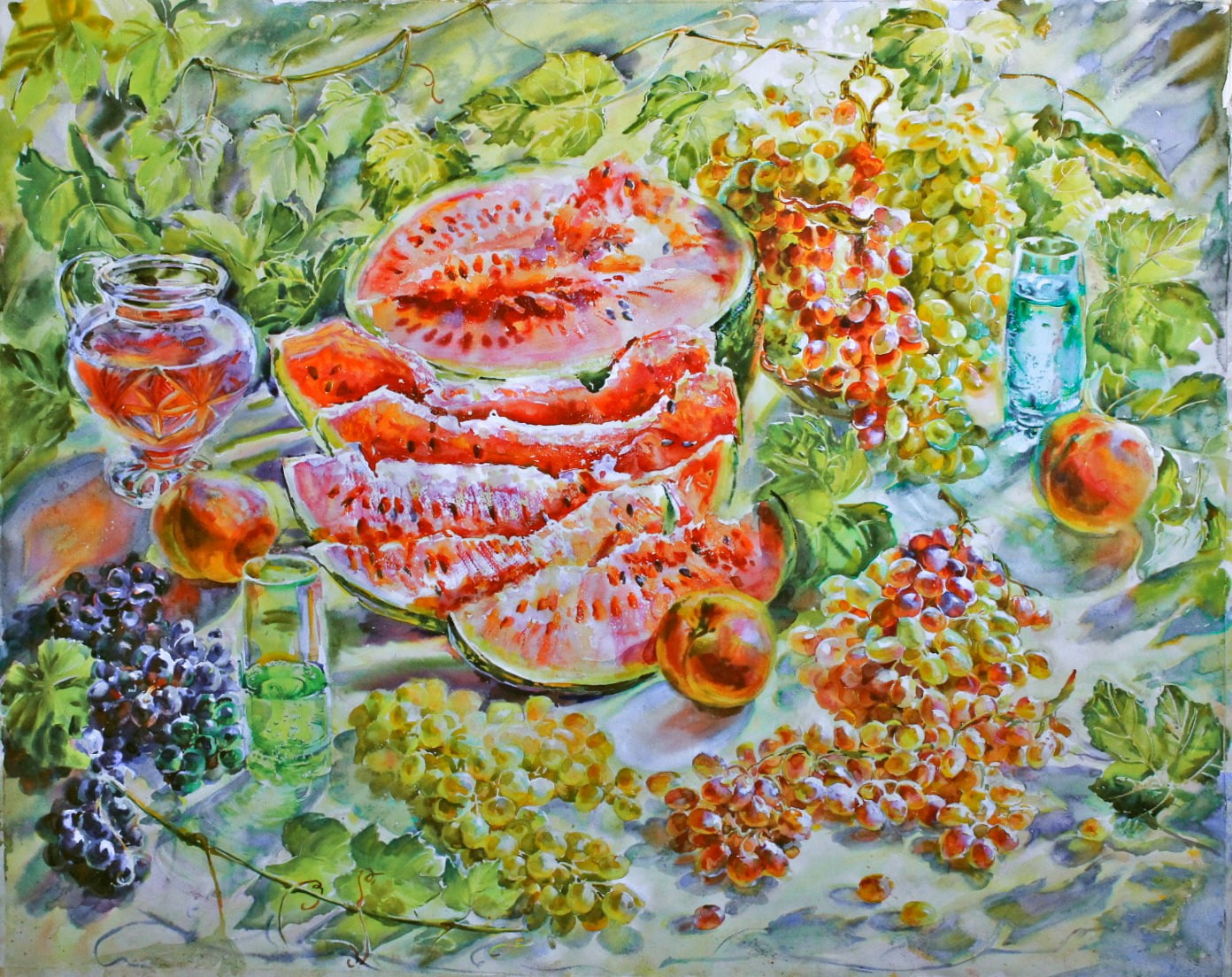 НАТЮРМОРТЫ. Свет акварели Галины Поплавской