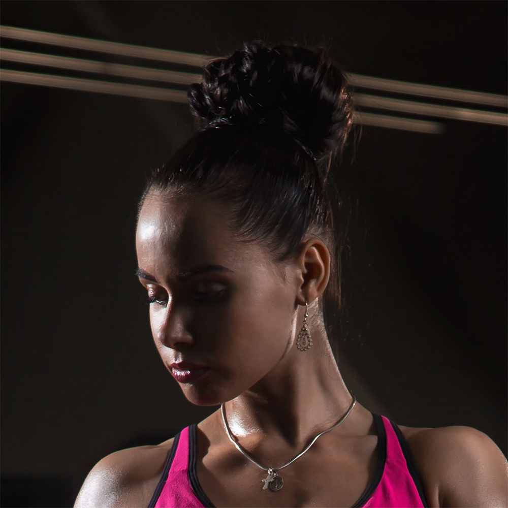 Мария Розанова, фотосъемка в спортзале, фитнес модель