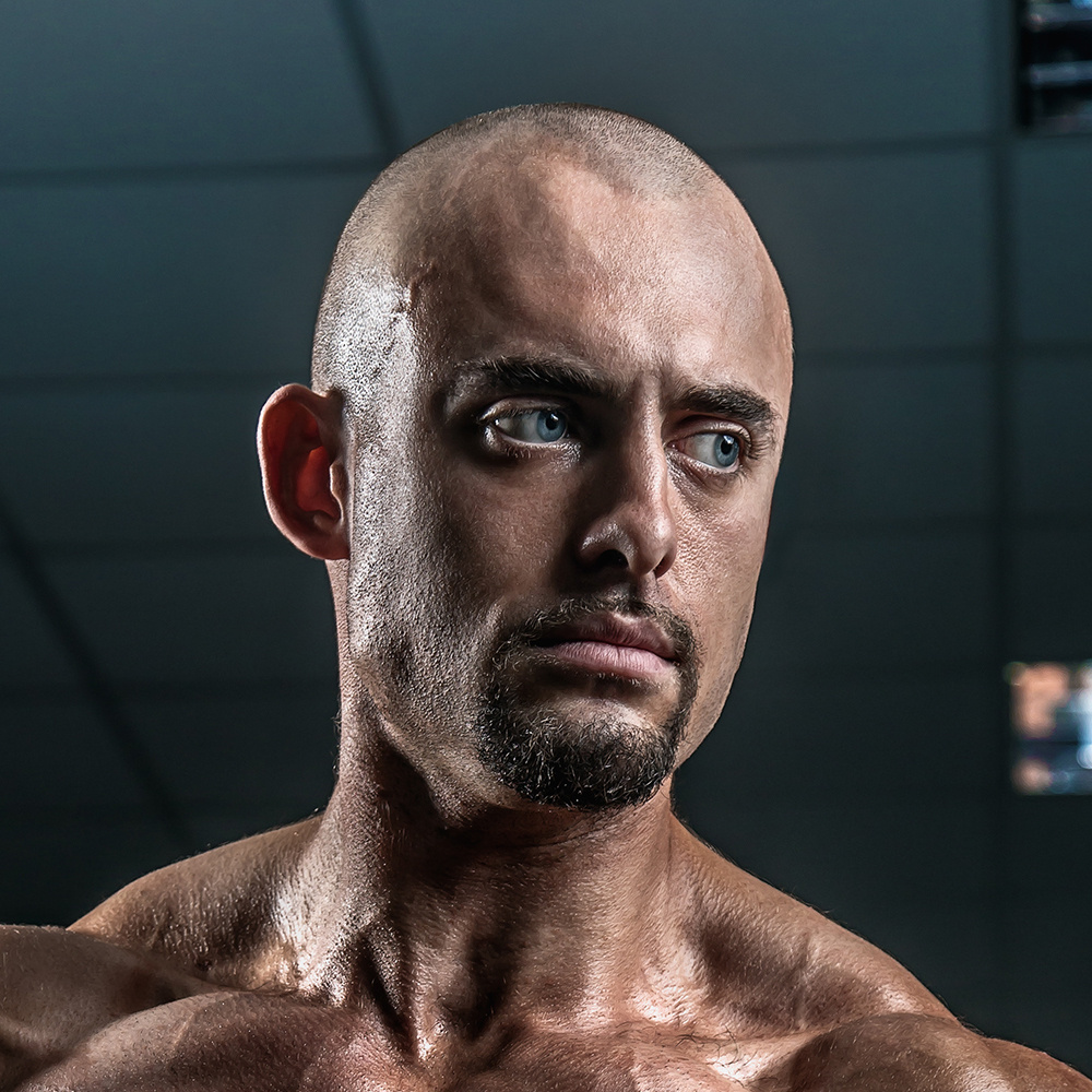 Илья Сидоренко, фотосессия для тренера и подопечных, фото качка