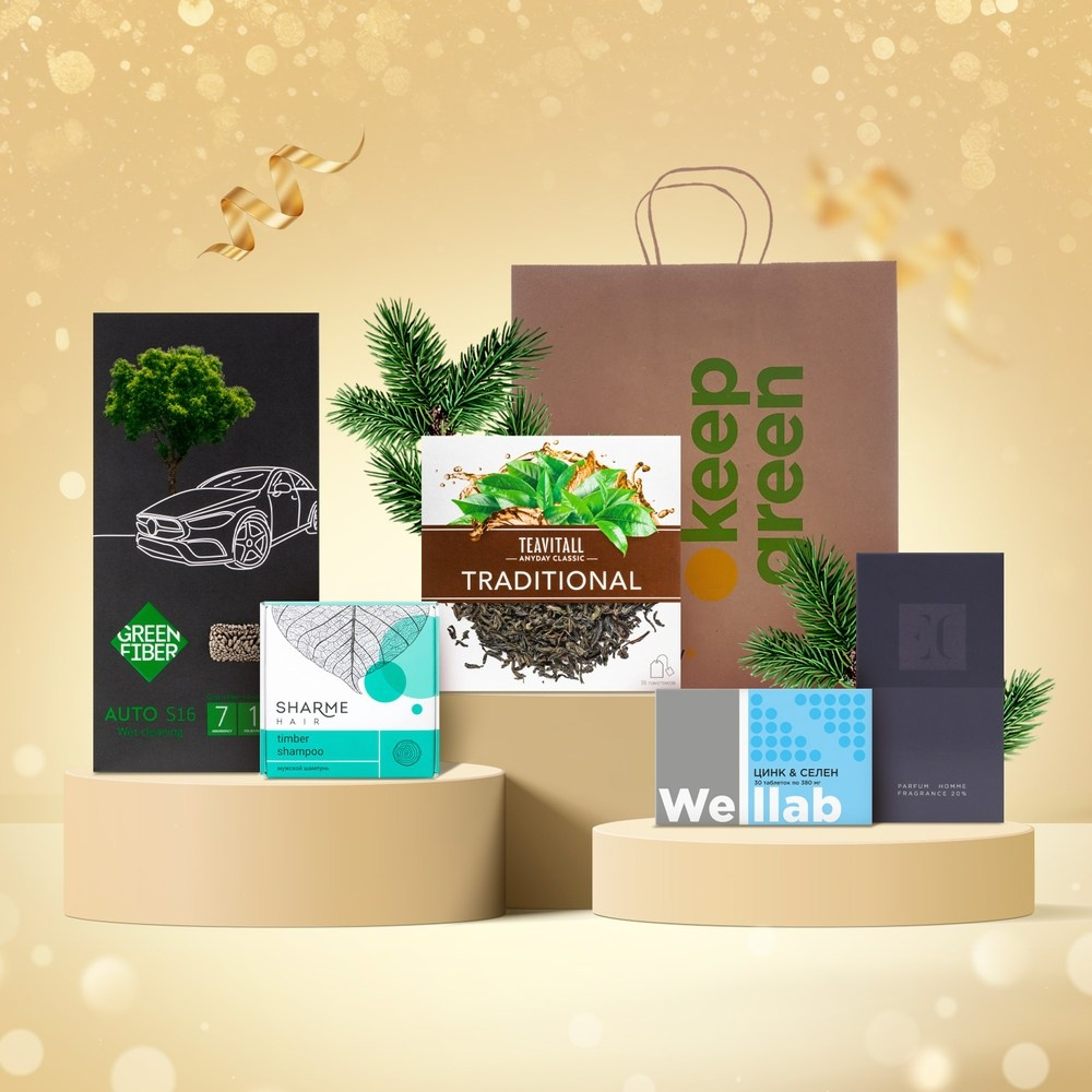 Новогодние подарочные наборы Гринвей в качестве подарка от 990 рублей