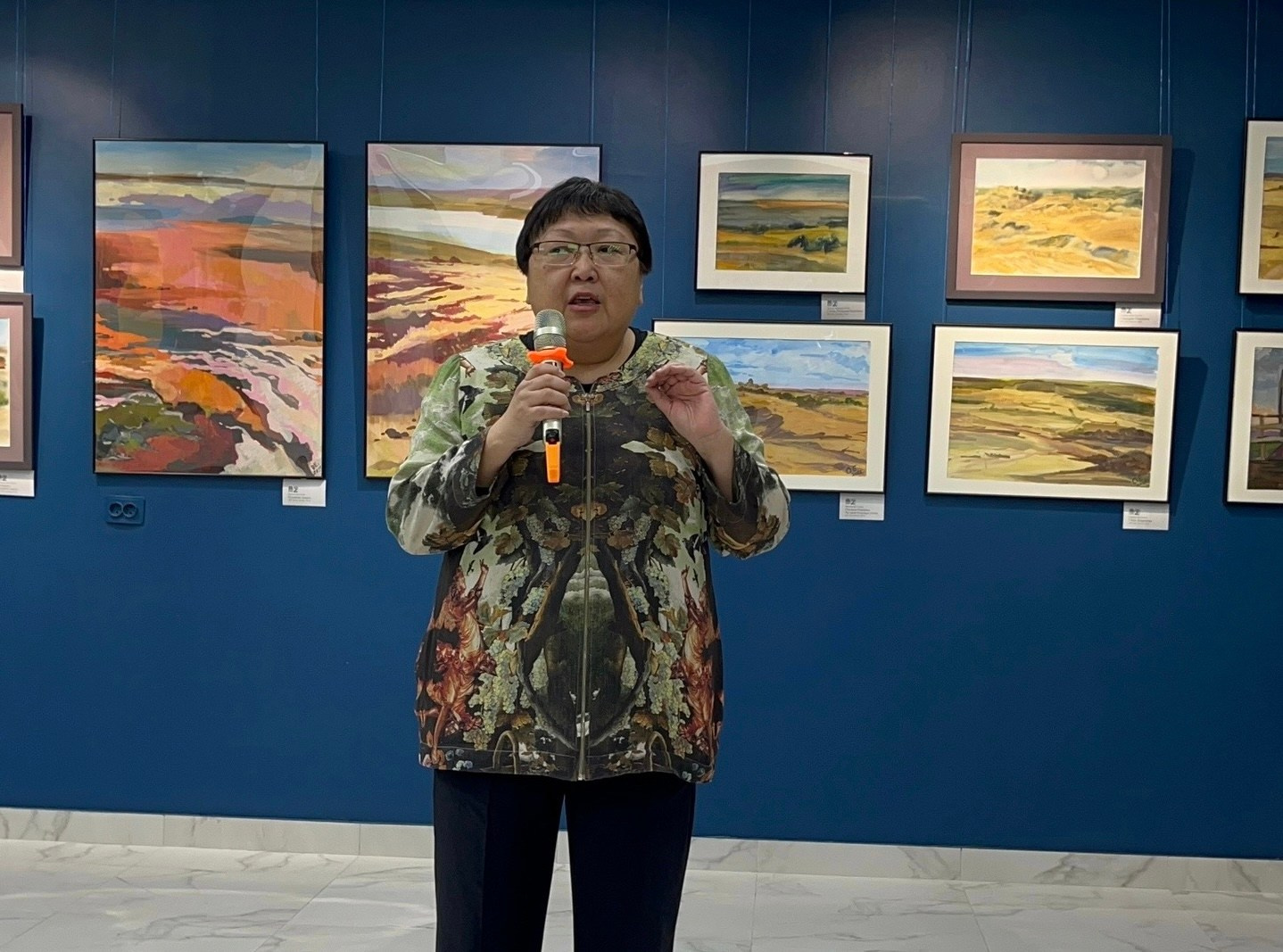 Выставочный проект «Белая дорога» в Республике Калмыкия — открылся!. Ефремова Ольга. Художник