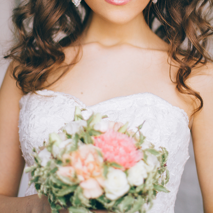 Букет невесты кремовый. Флорист Маргарита Гладкова