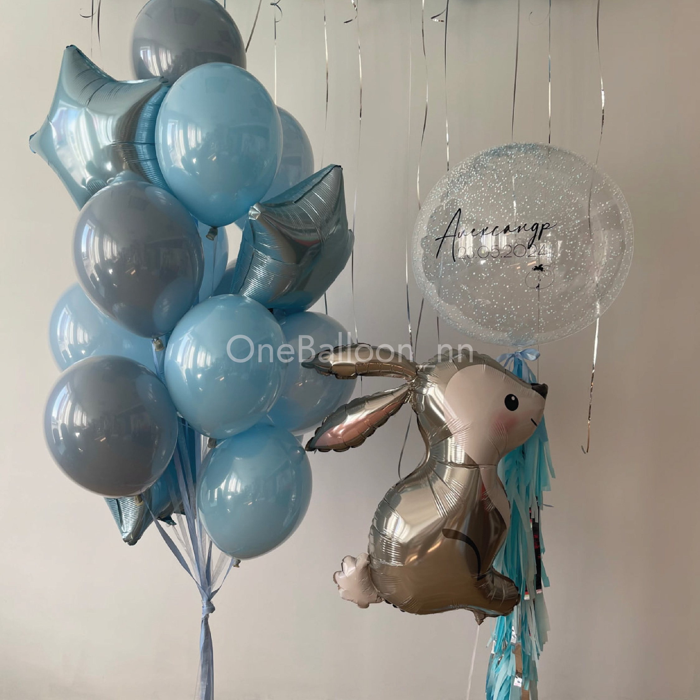 Шарики шары на выписку из роддома для мальчиков. One Balloon Воздушные и гелиевые шары Фотозоны Нижний Новгород