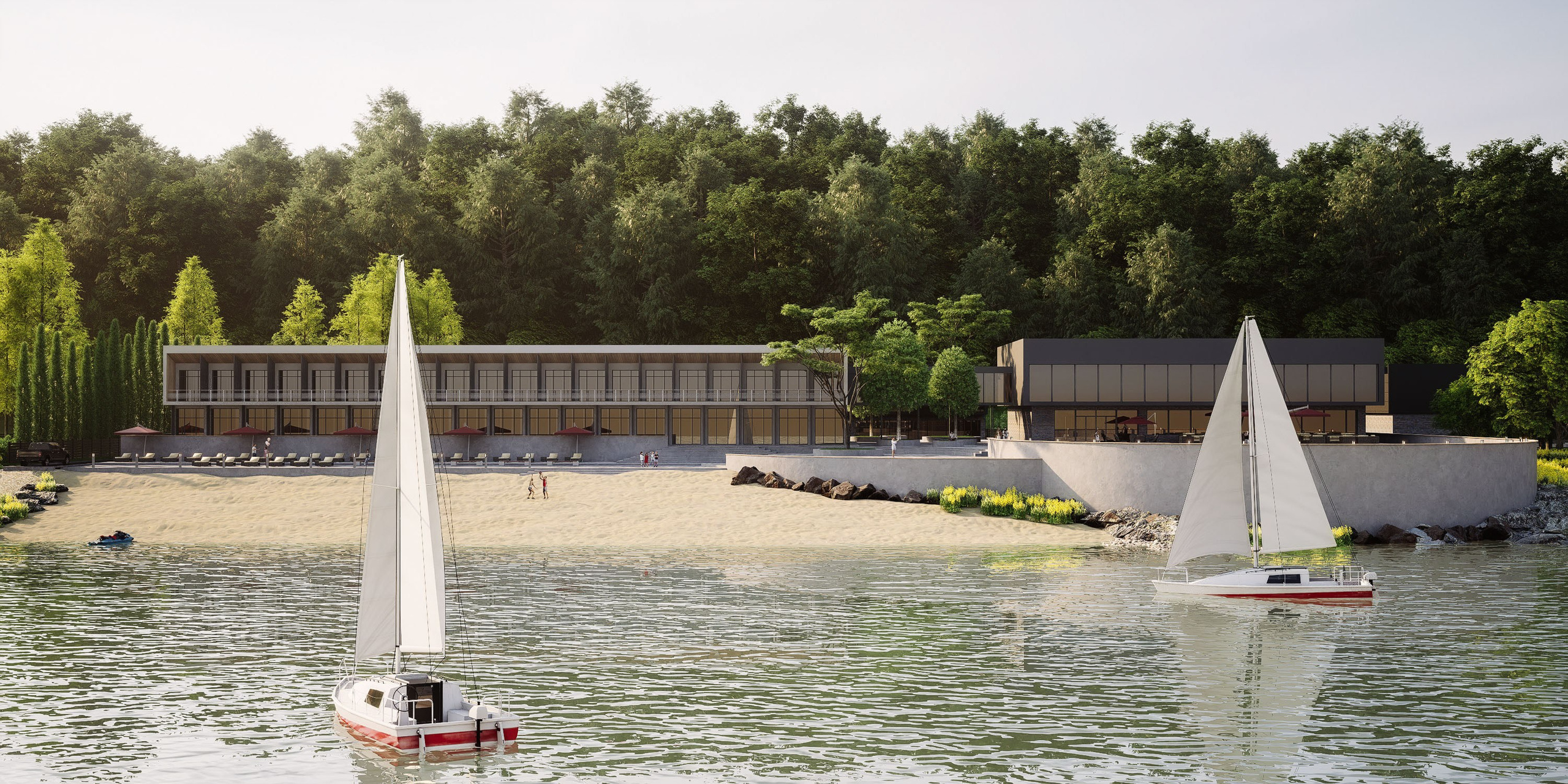 Озеро Буссе. Вариант 2. Архитектурно-дизайнерское бюро ROOMS