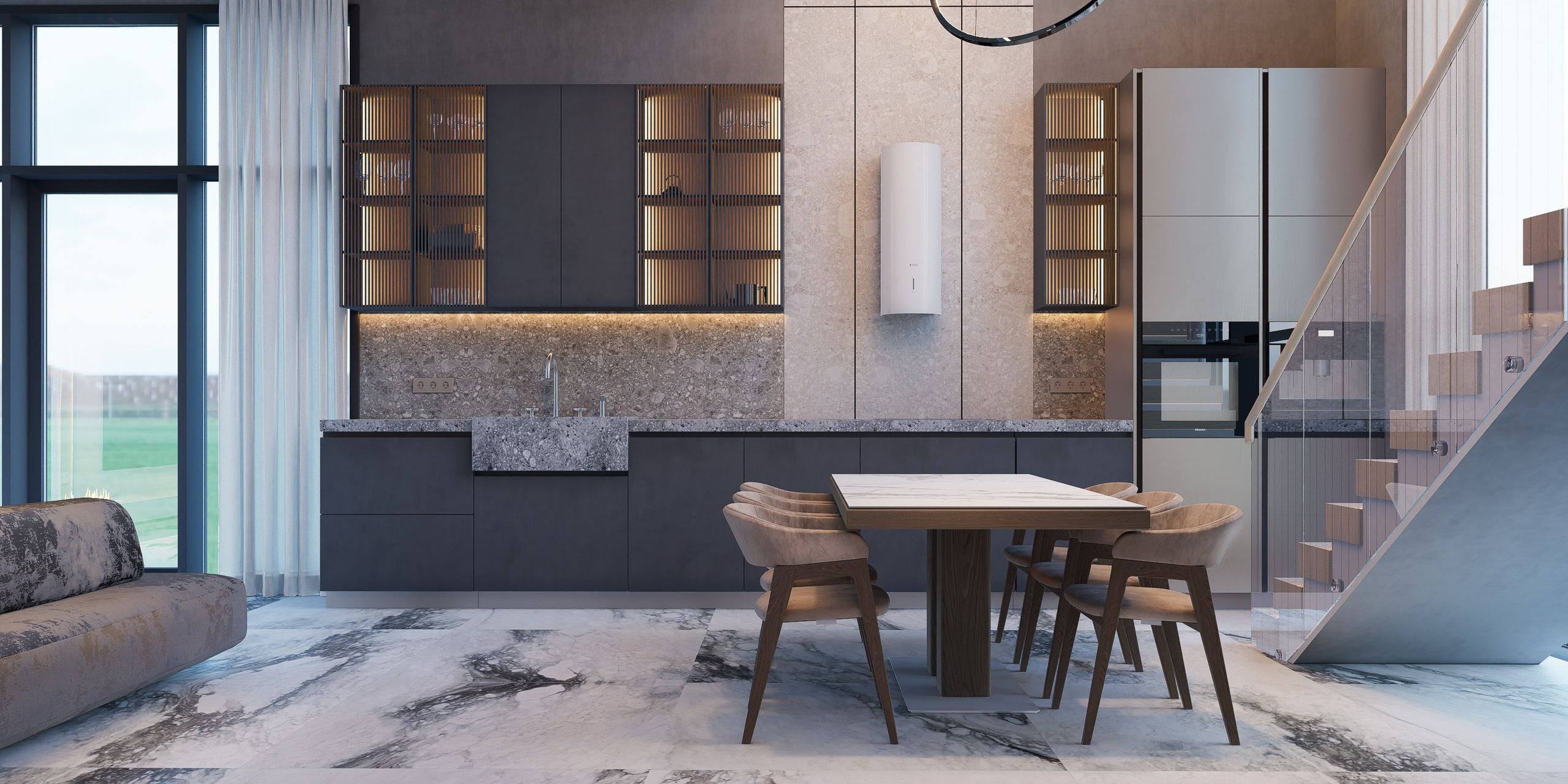 Загородный дом Иван (WEB). Архитектурно-дизайнерское бюро ROOMS