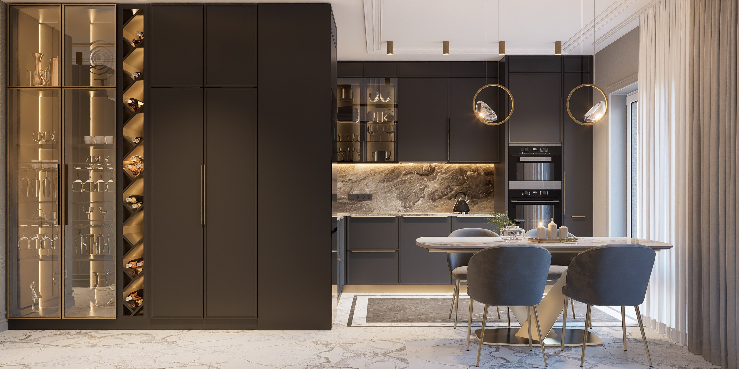 Квартира ЖК RIVER NEW. Архитектурно-дизайнерское бюро ROOMS