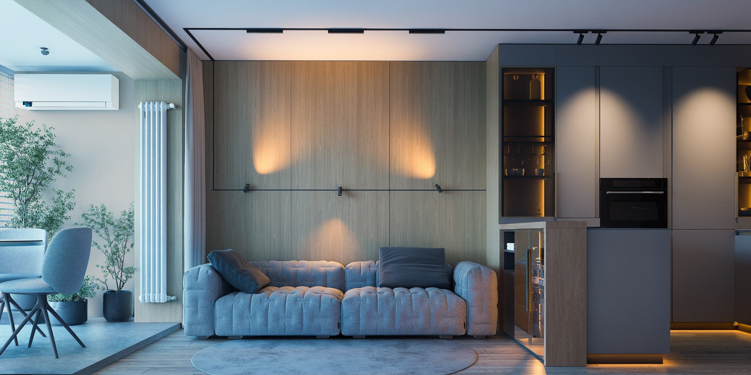 Квартира ЖК GREEN 130. Архитектурно-дизайнерское бюро ROOMS