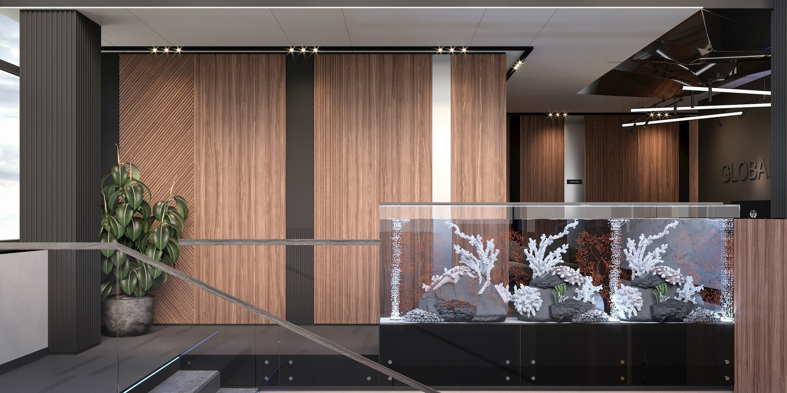 Офис Глобал (ДЛЯ САЙТА). Архитектурно-дизайнерское бюро ROOMS