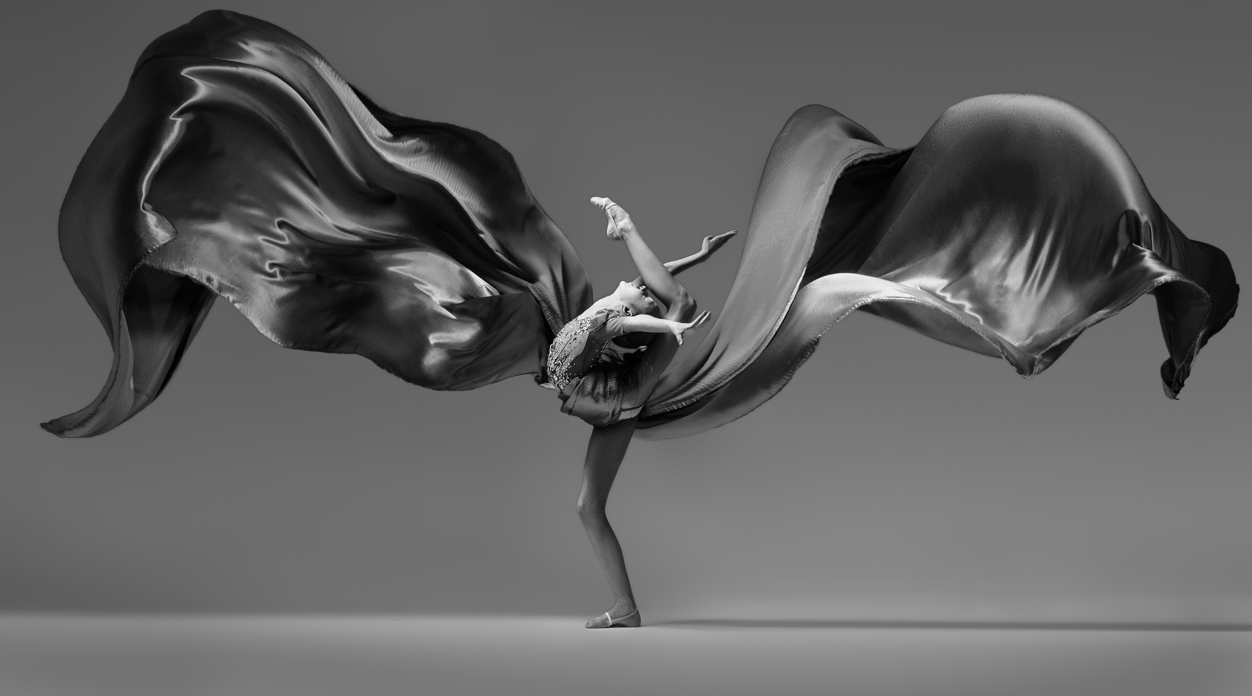 Фотосессия с тканью