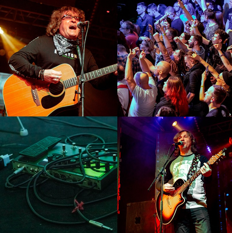 Финальныи момент живого концерта, сцена после выступления, сохранение атмосферы