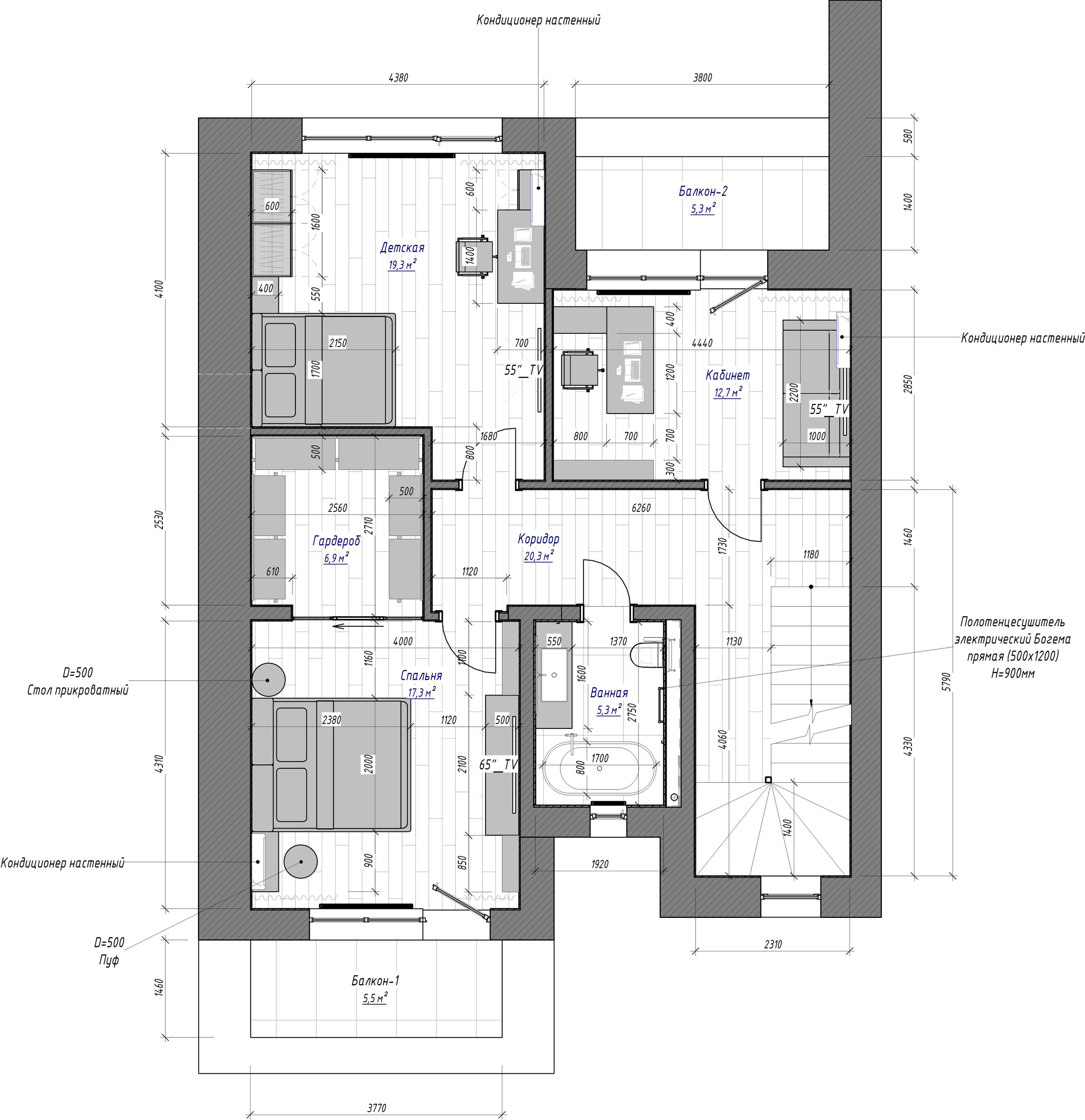 Таунхаус Лазо 69. Архитектурно-дизайнерское бюро ROOMS