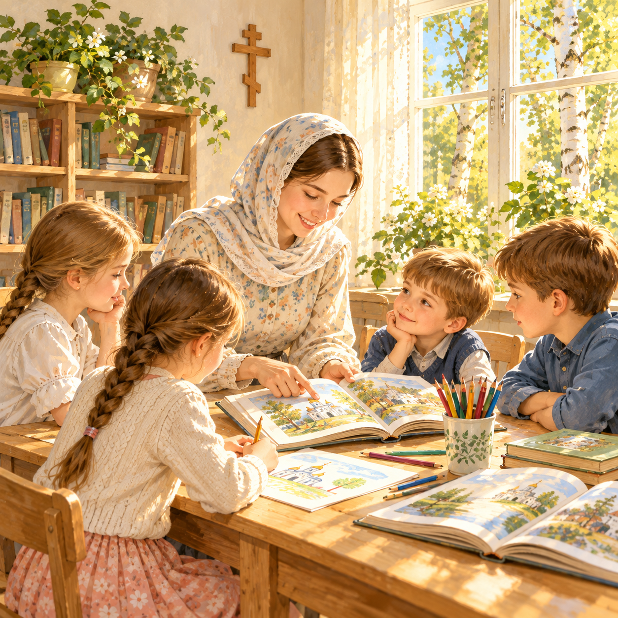 Воскресная школа. Фотограф Надежда Сухомлина
