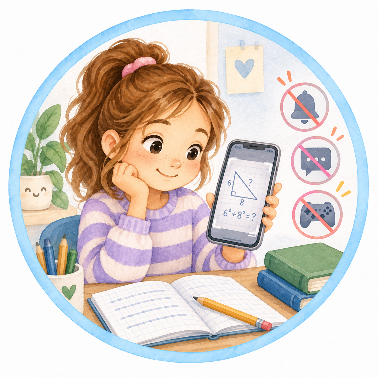 Как подружить телефон, уроки и отдых