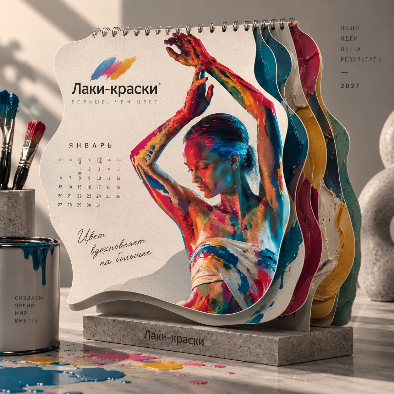 Необычный корпоративный календарь, фотограф в Краснодаре