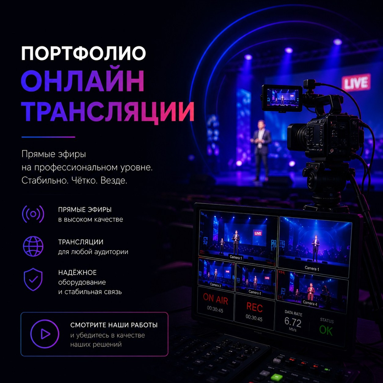 Портфолио. PointWeb — Алексей Славкин: Видео, Фото, Онлайн Трансляции. Москва и М.О