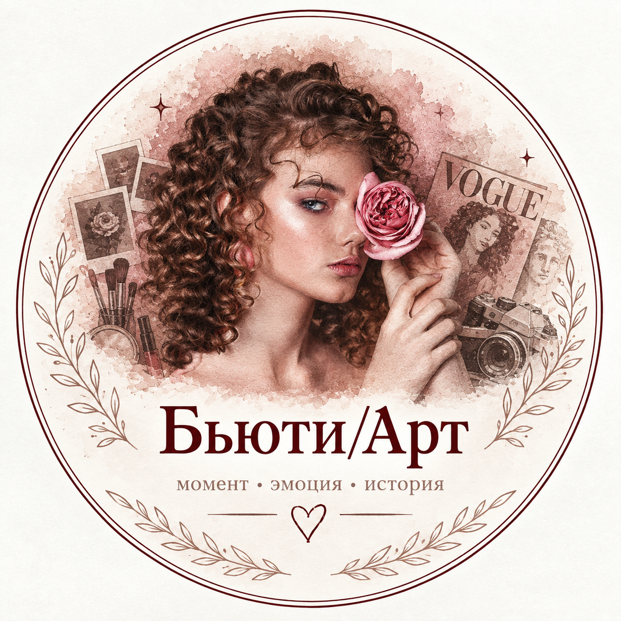 alt="Бьюти портрет девушки с розой"