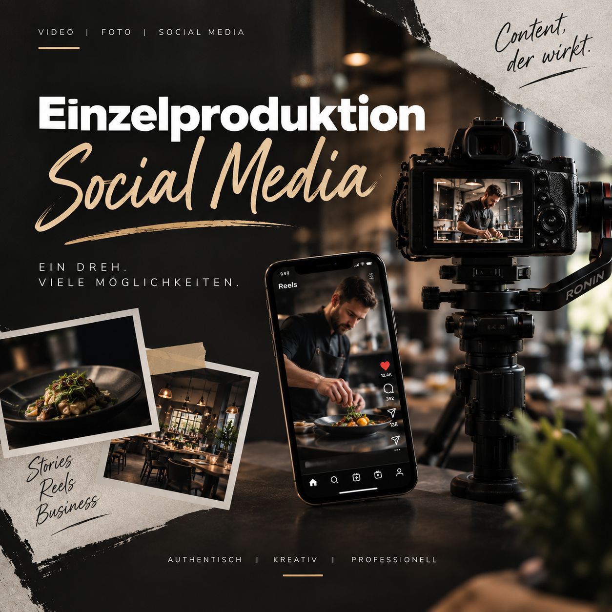 Dienstleistungen. Fotograf, Videograf & Content Creator in Passau
