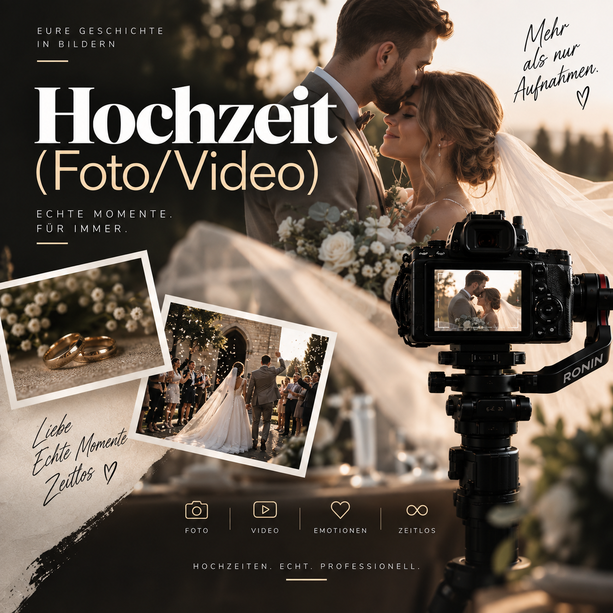 Dienstleistungen. Fotograf, Videograf & Content Creator in Passau