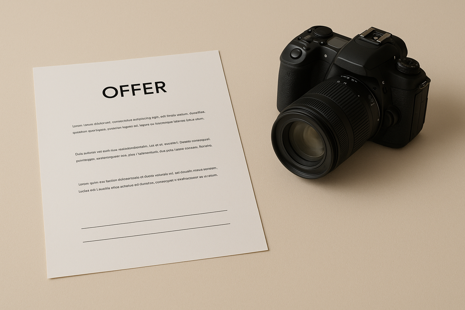 Шаблоны документов для фотографа: договор, оферта, политика ПДн
