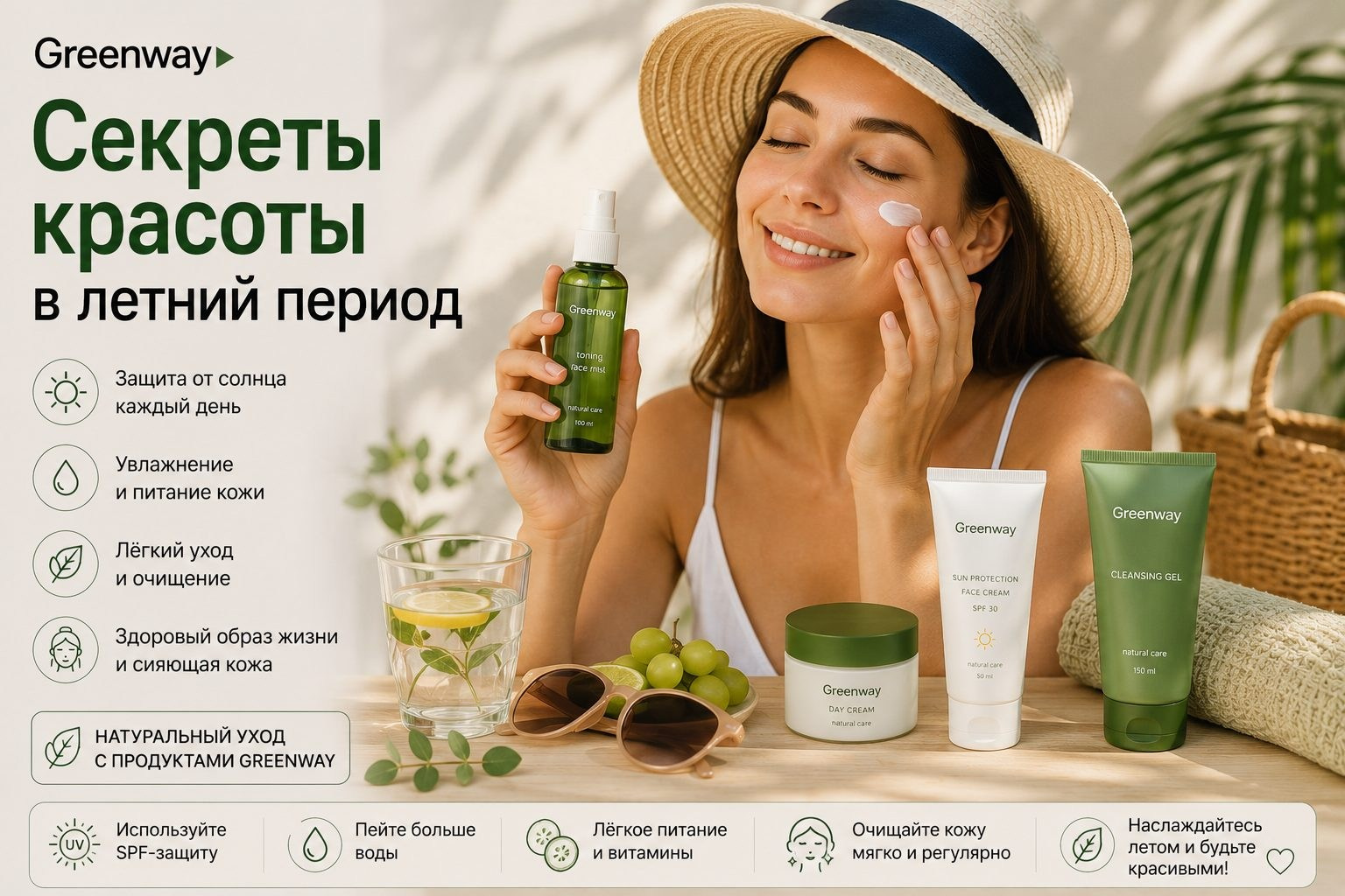 Секреты красоты в летний период