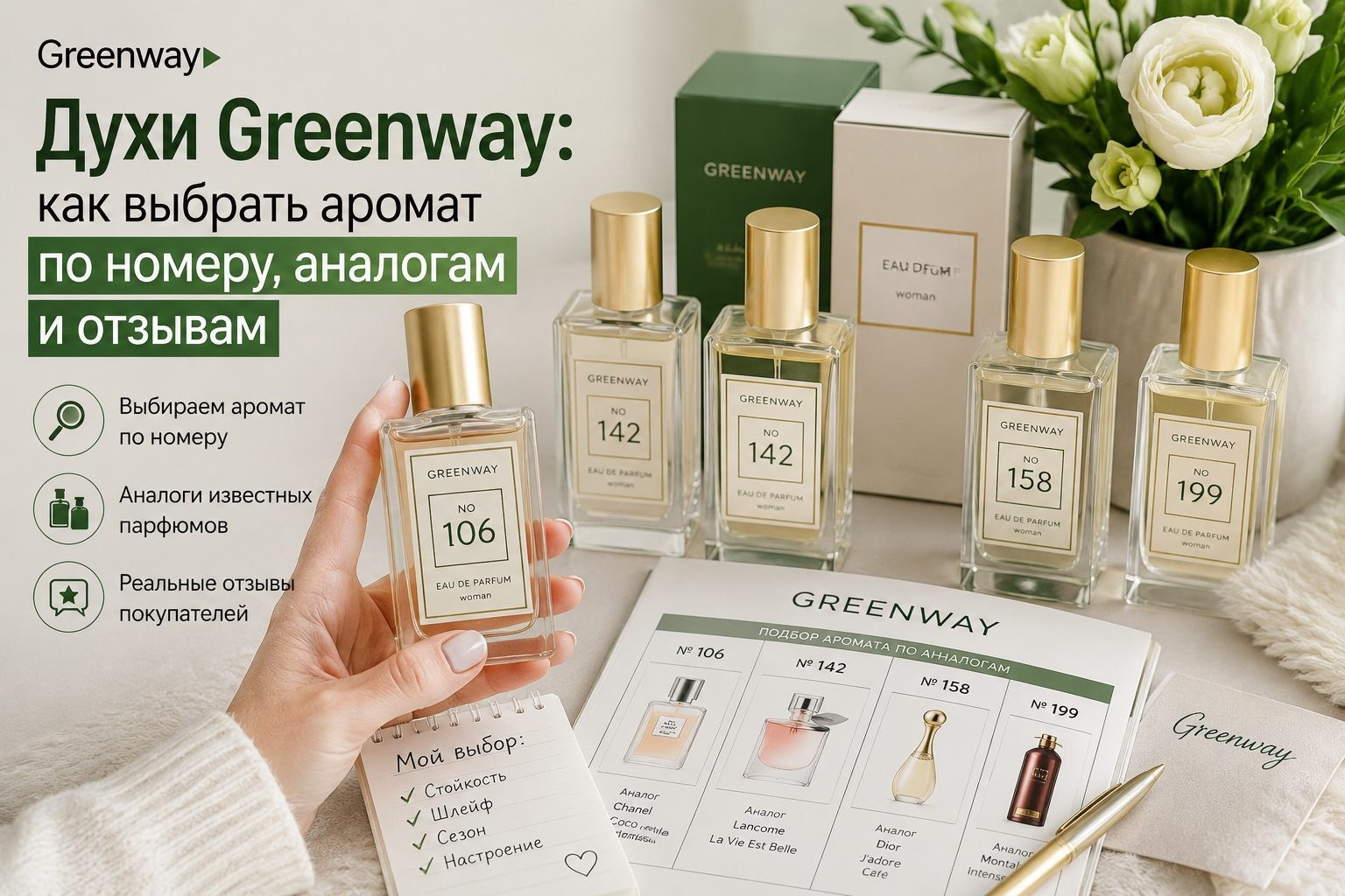 Духи Greenway: как выбрать аромат по номеру, аналогам и отзывам | Greenenviron